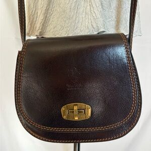 Brown Leather Crossbody Bag